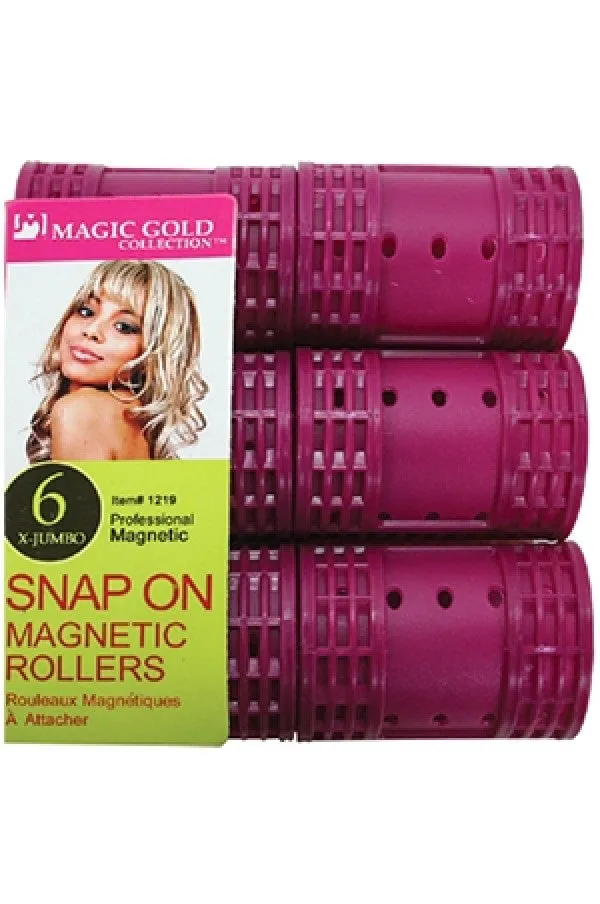 Snap on magnetic rollers