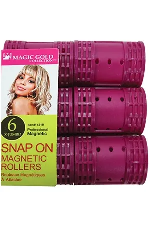 Snap on magnetic rollers
