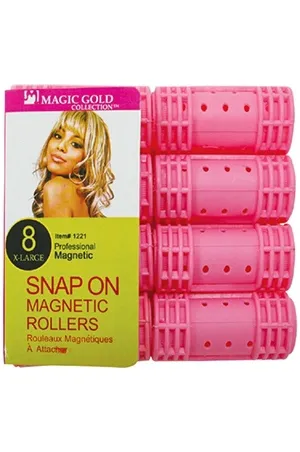 Snap on magnetic rollers