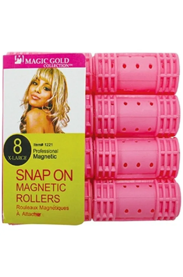 Snap on magnetic rollers