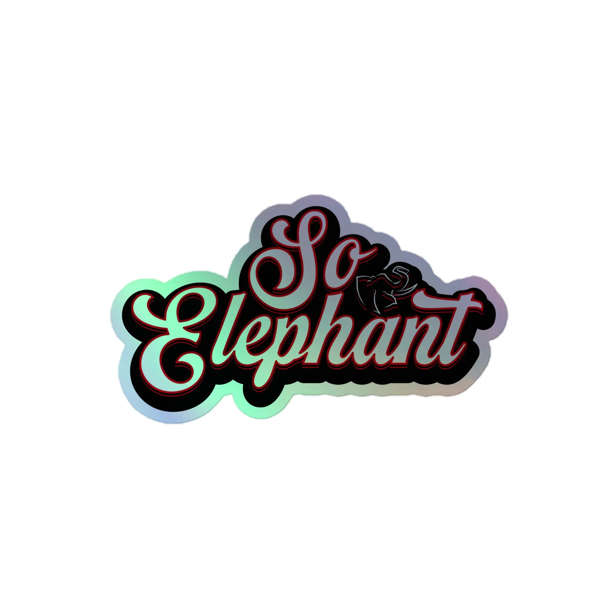 SO ELEPHANT HOLOGRAPHIC STICKERS