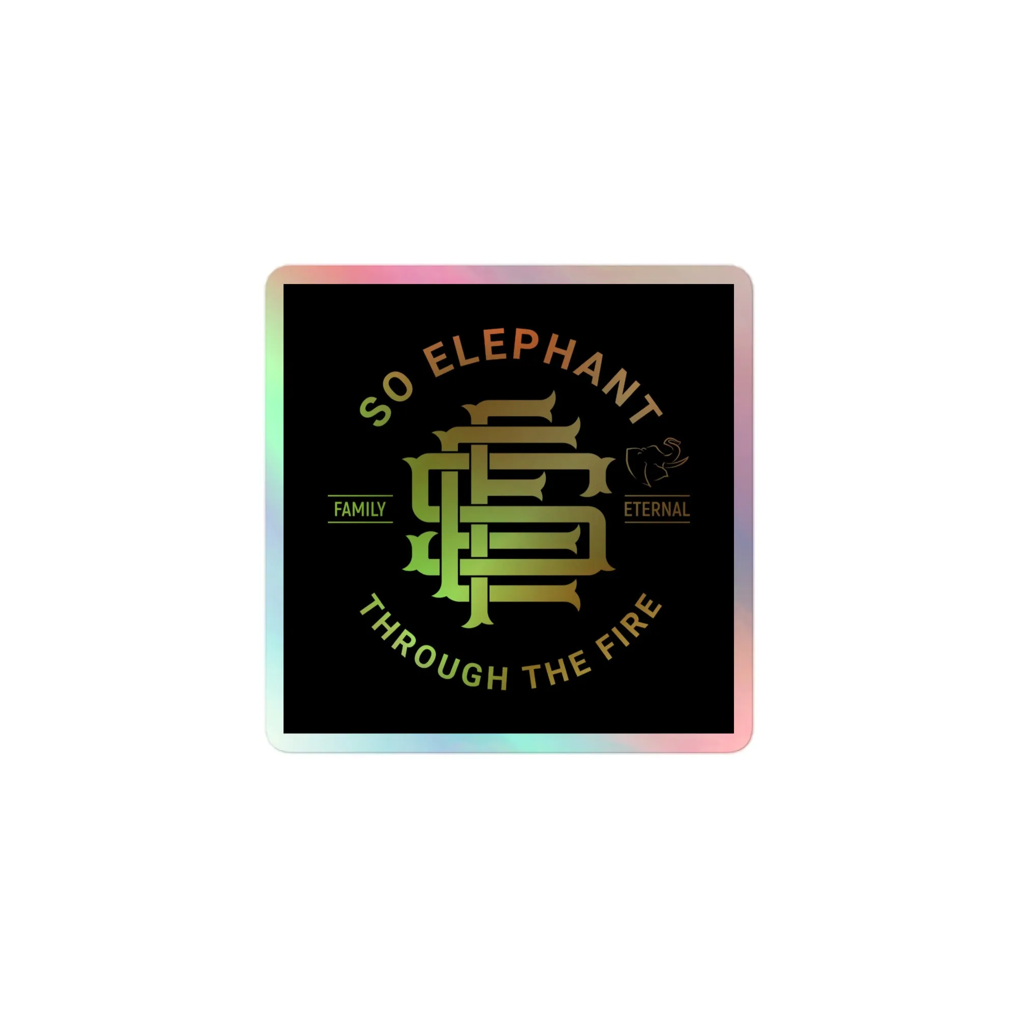 SO ELEPHANT HOLOGRAPHIC STICKERS