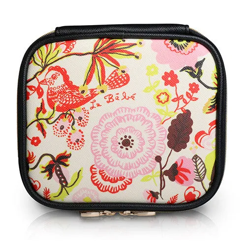 Square Cosmetic Pouch Nathalie Lete - Cat Black
