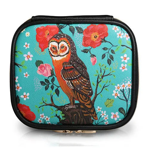 Square Cosmetic Pouch Nathalie Lete - Cat Black