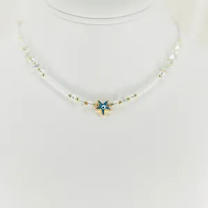 Star Beaded Evil Eye Pendant Necklace: Modern Protection
