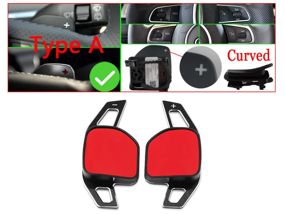 Steering Wheel DSG Paddle Extension Shifter Fits Audi A3 S3 A4 S4 B8 A5 S5 A6 S6