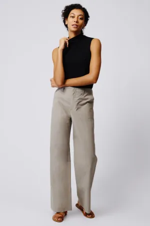 Stove Pipe Full Pant - Military Khaki