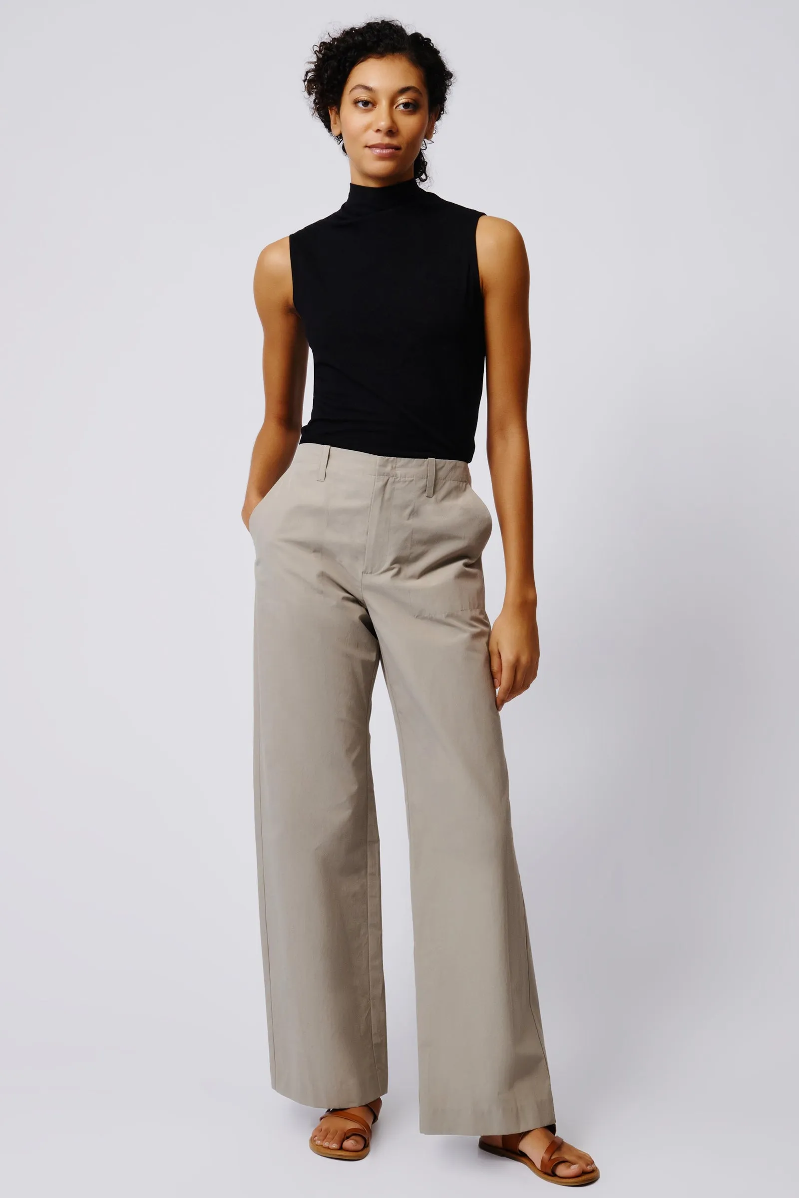 Stove Pipe Full Pant - Military Khaki