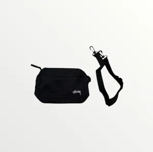 stussy black shoulder bag