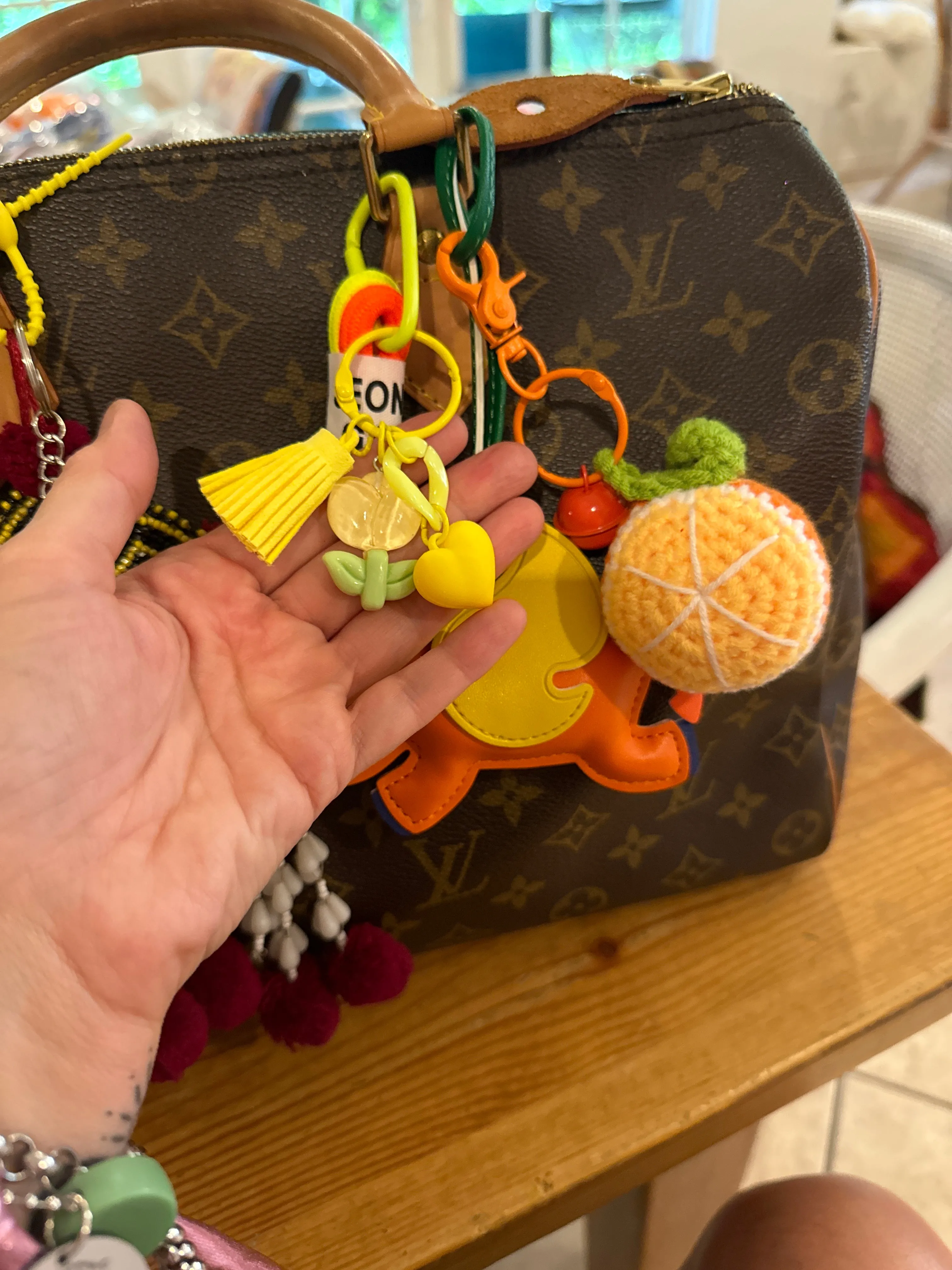 Sunflower elephat BAGCHARM accessoryn