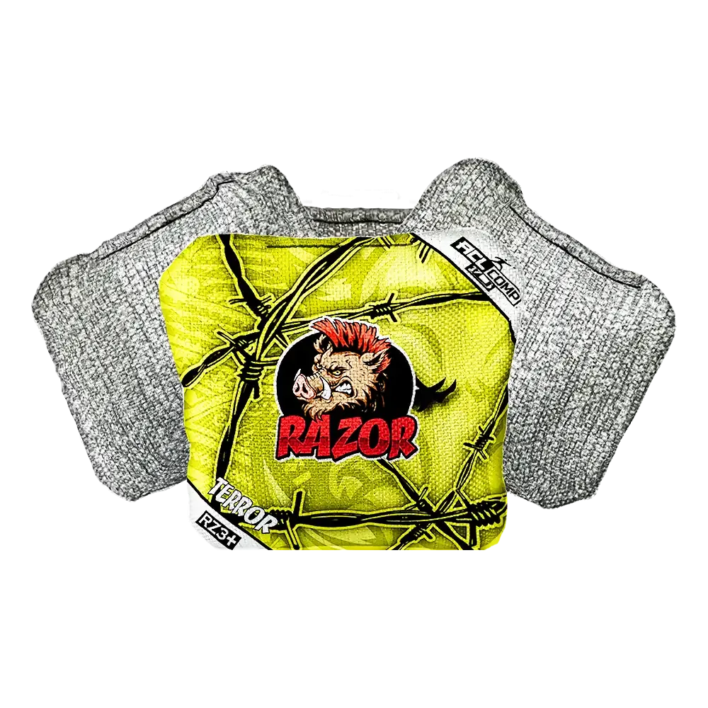 Terror | Tribal Yellow | ACL COMP Razor Cornhole Bags