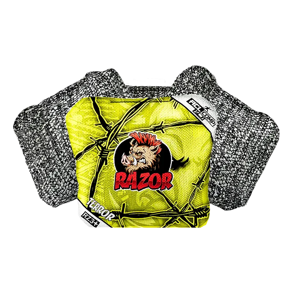 Terror | Tribal Yellow | ACL COMP Razor Cornhole Bags