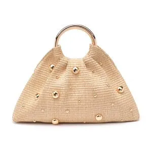 The Straw Studded Bag