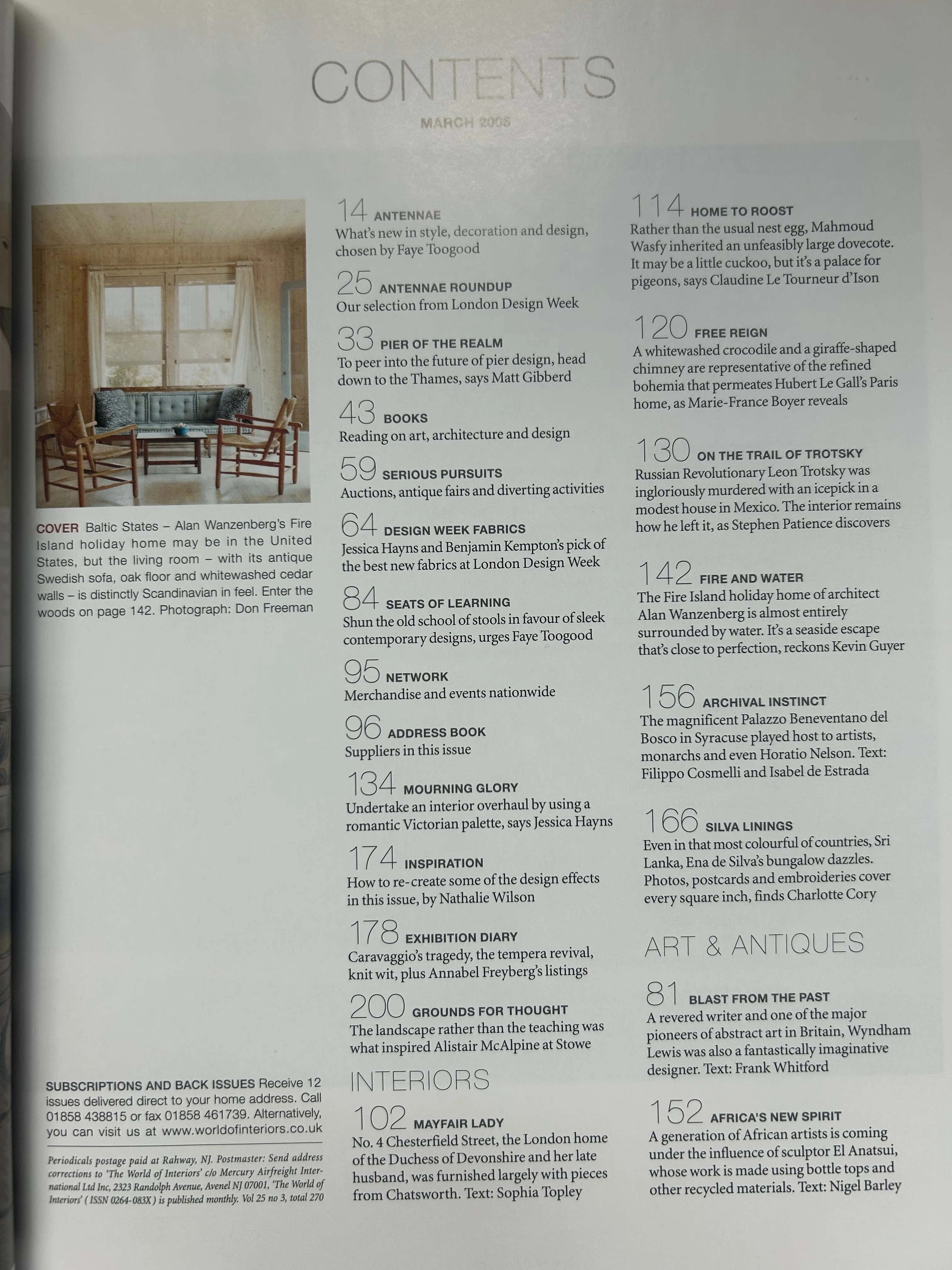 The World of Interiors March 2005
