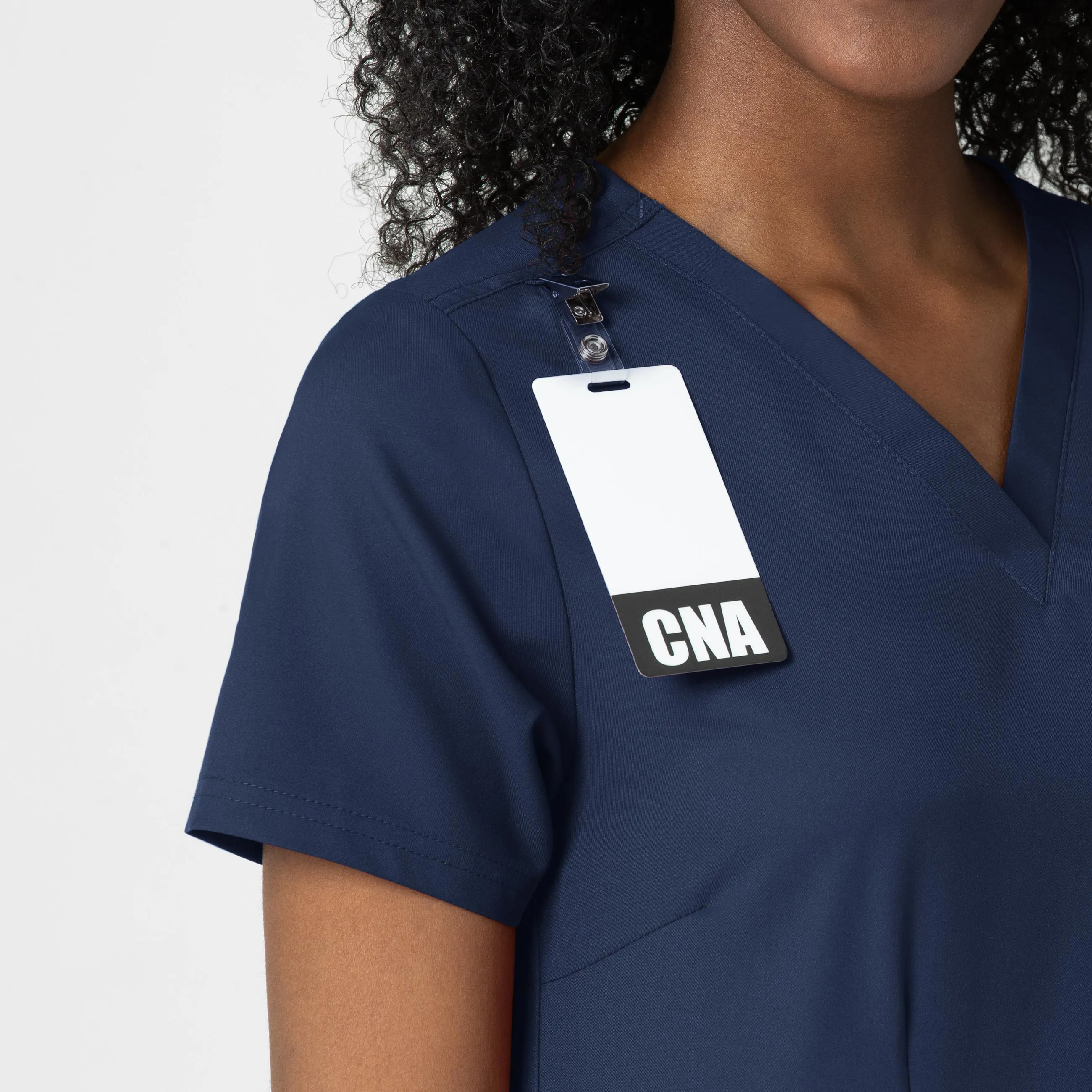 Thrive 6122 Fitted 3-Pocket V-Neck Scrub Top Navy