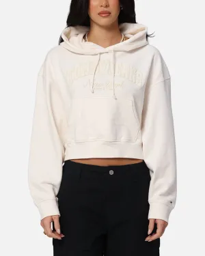 Tommy Jeans Women's Boxy Crop GMD Varsity Hoodie Ancient White