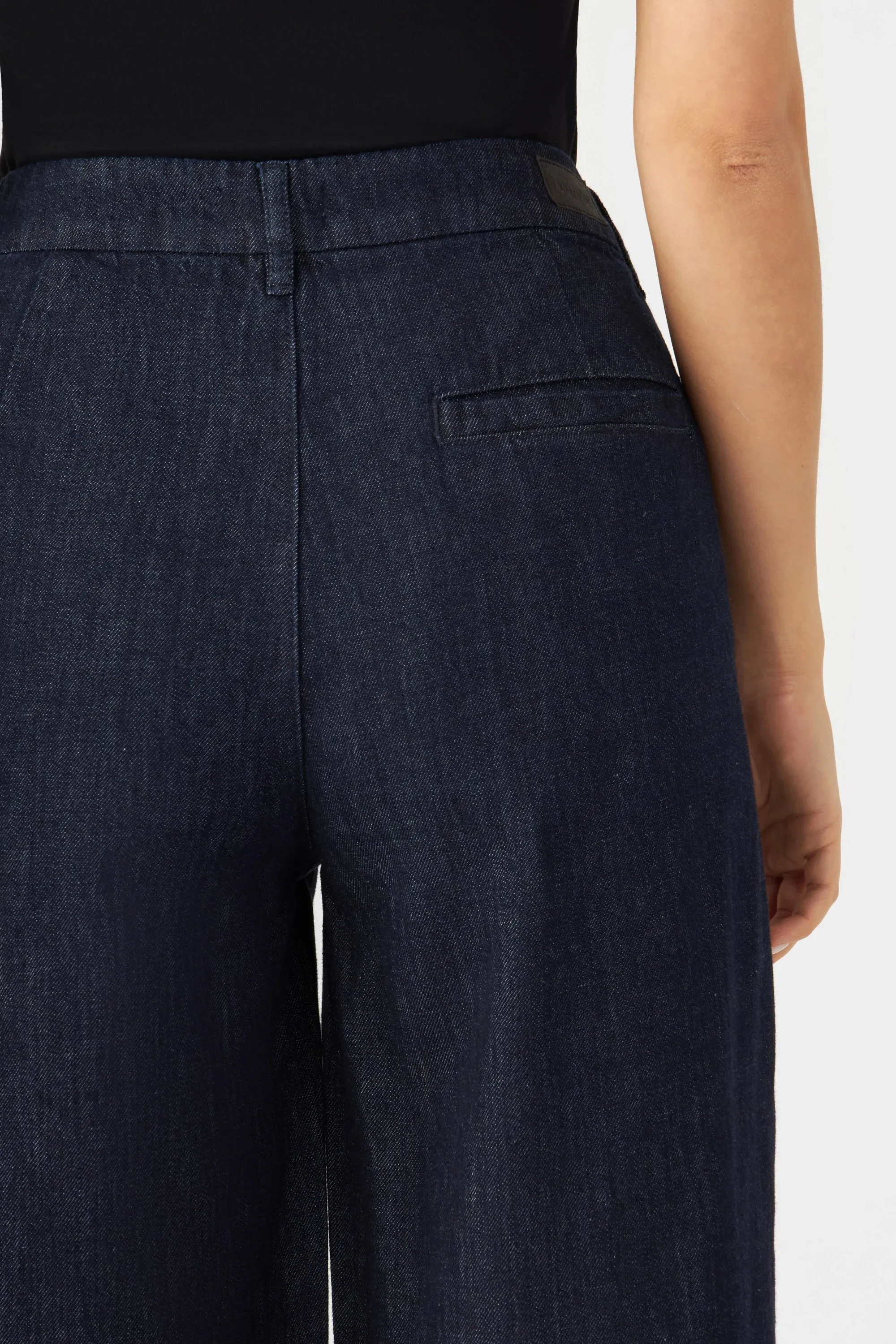 Tomorrow Wide Lightweight Hemp Blend Chinos Raw Blue