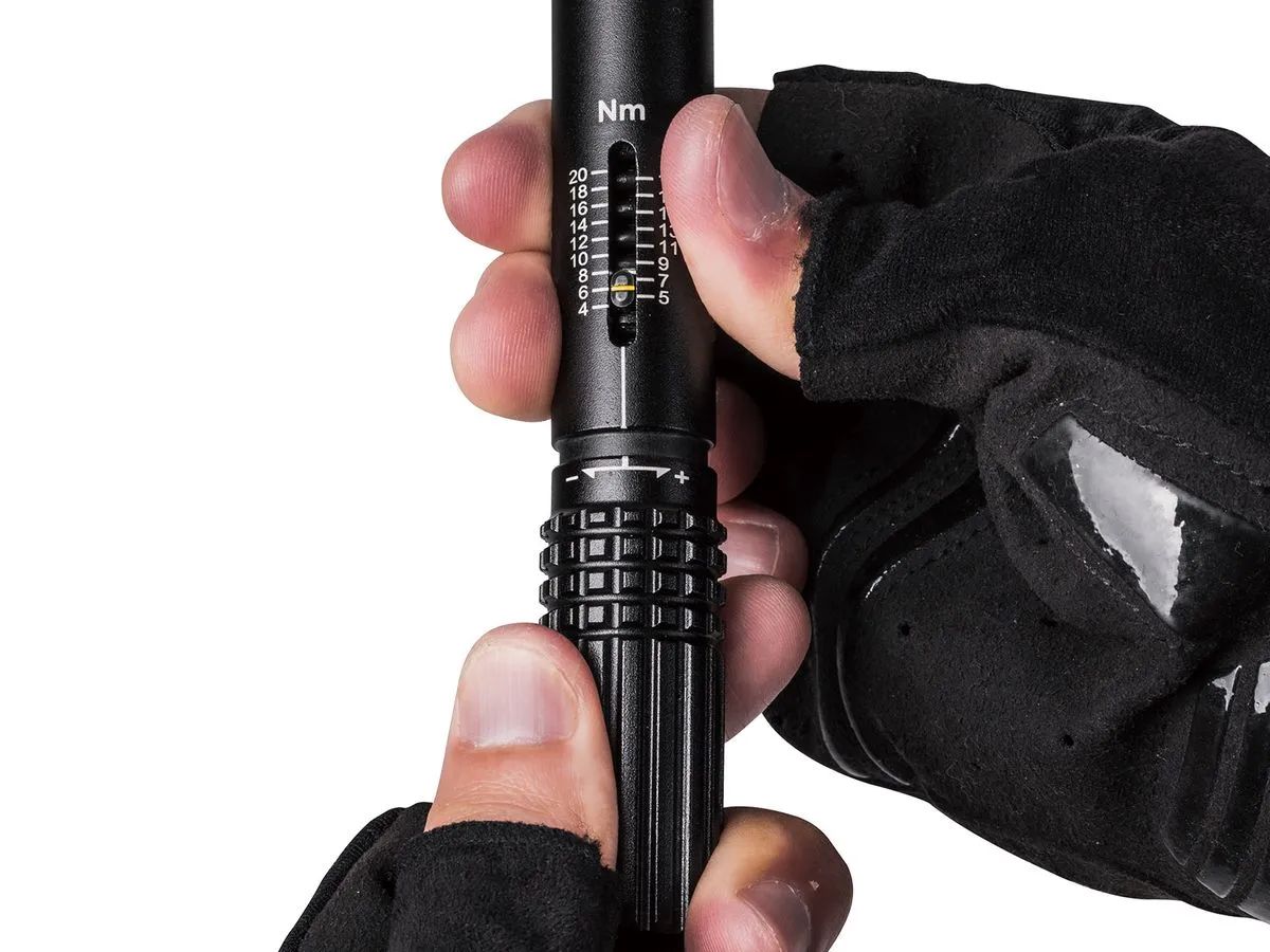 Topeak Workshop Tool Torqstick 4-20Nm Compact Adjustable Mechanical Wrench & 9 Tool Bits