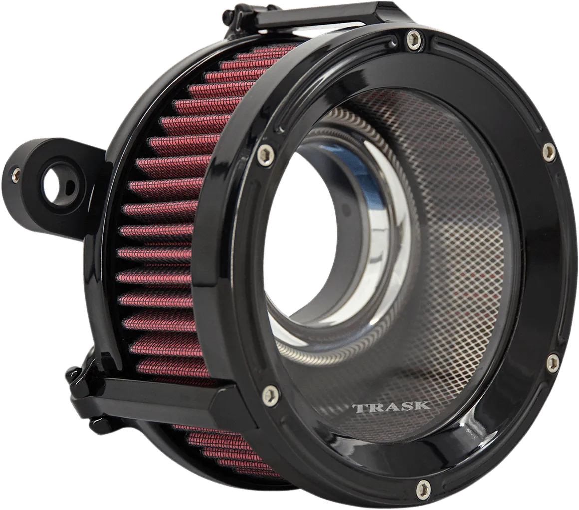 Trask Performance TM-1020GBK Assault Charge High-Flow Air Cleaner - Gloss Black Powdercoat