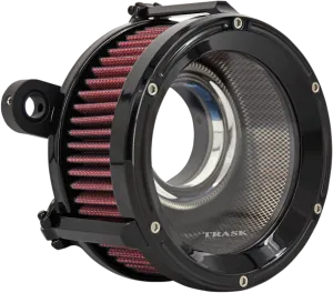 Trask Performance TM-1020GBK Assault Charge High-Flow Air Cleaner - Gloss Black Powdercoat