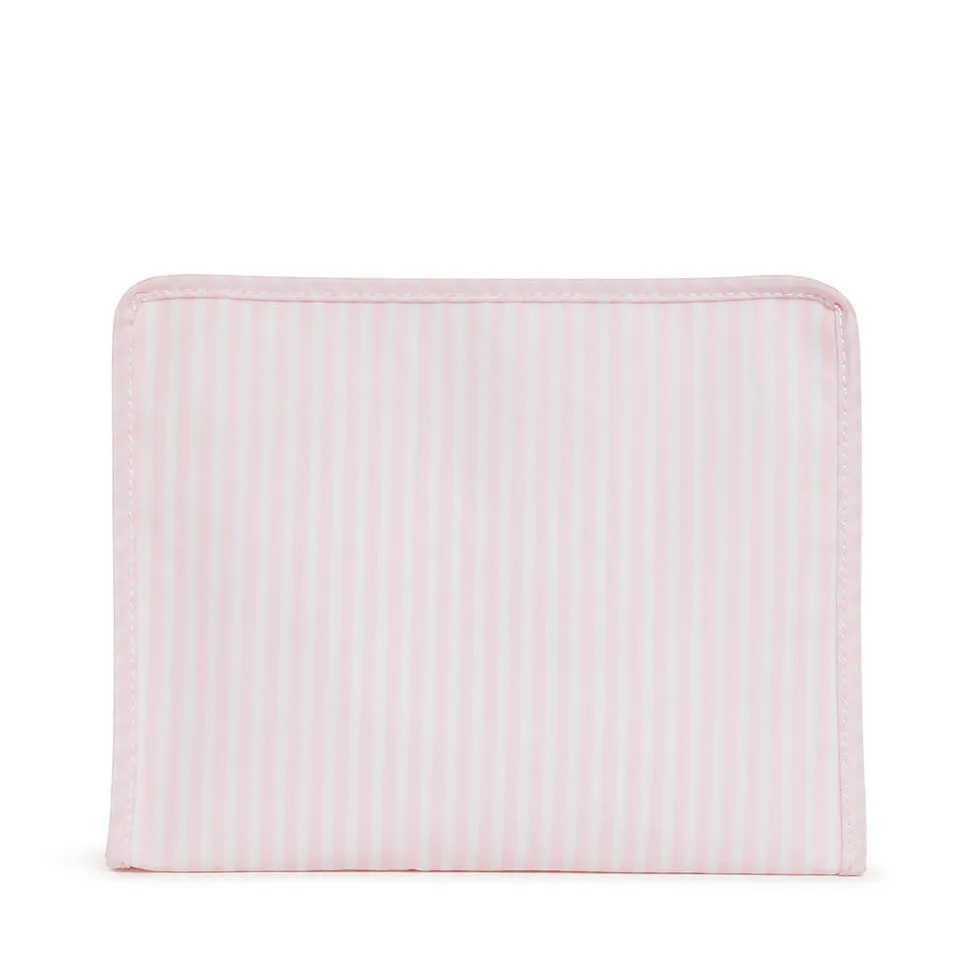 TRVL: Roadie - Pimlico Stripe Pink Large Zipper Pouch