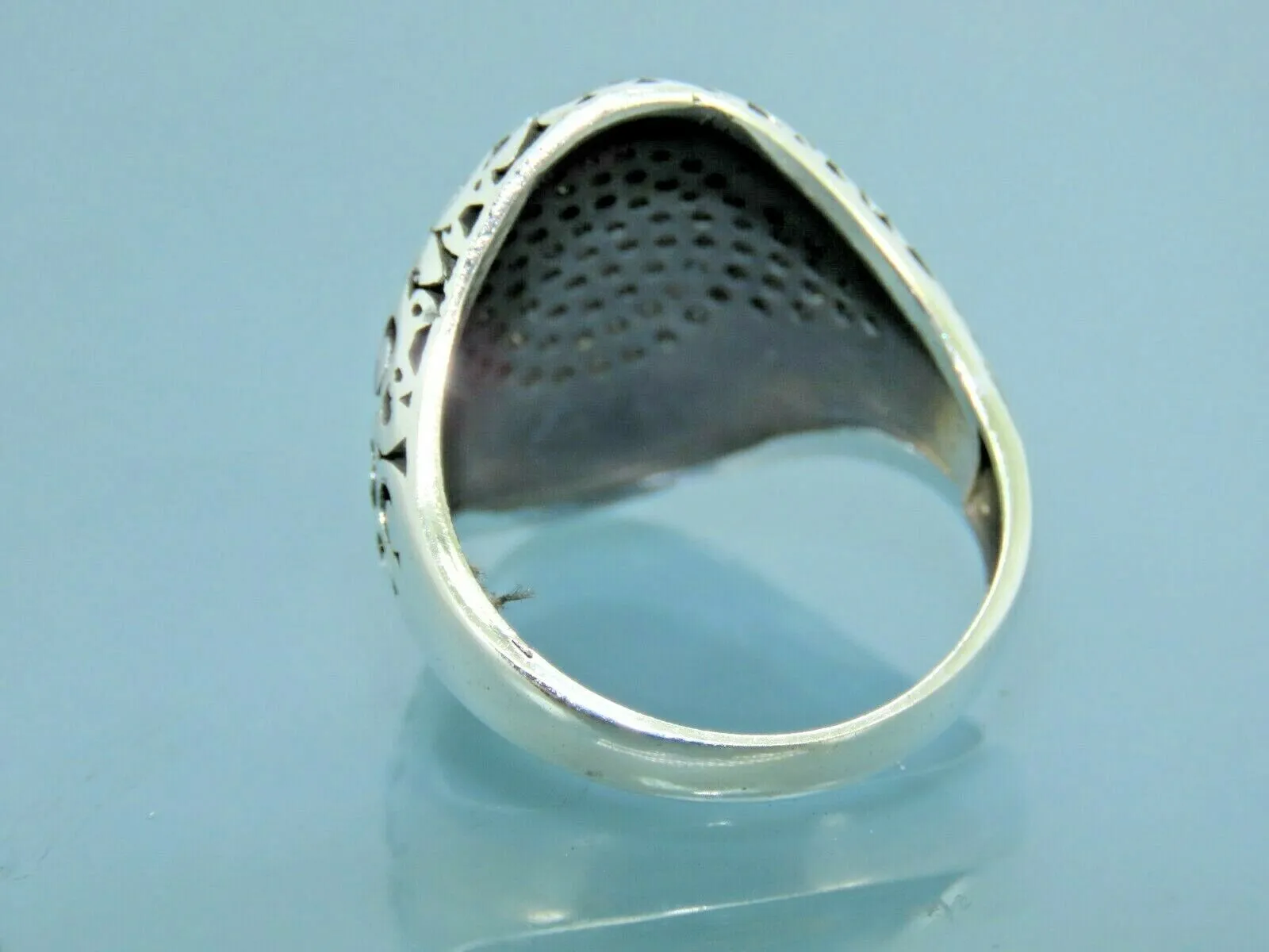Turkish Handmade Jewelry 925 Sterling Silver Onyx Stone Men Rings