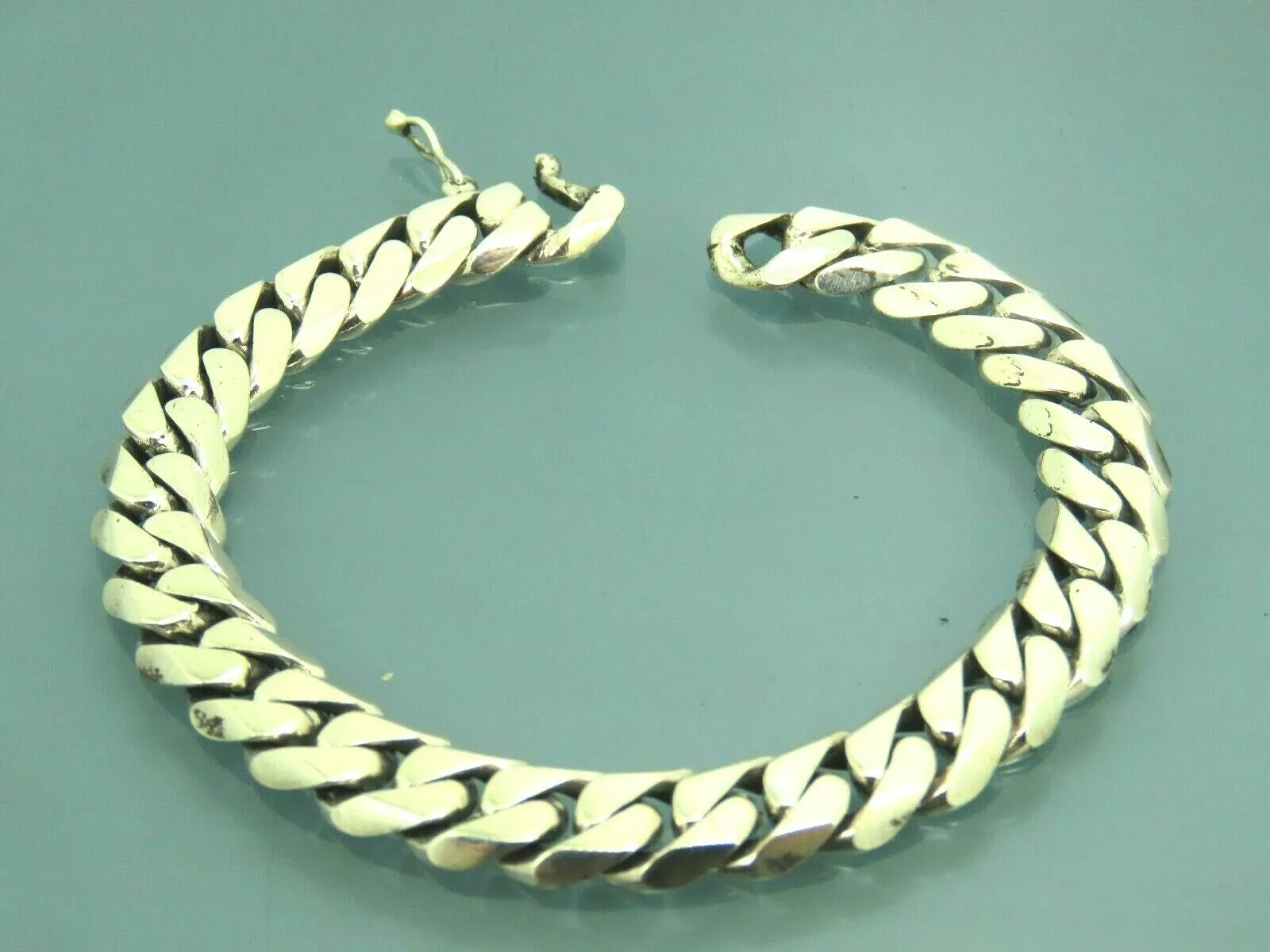 Turkish Handmade Jewelry 925 Sterling Silver Pallet Design Unisex Chain
