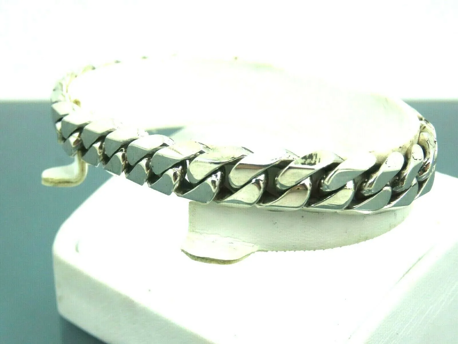 Turkish Handmade Jewelry 925 Sterling Silver Pallet Design Unisex Chain