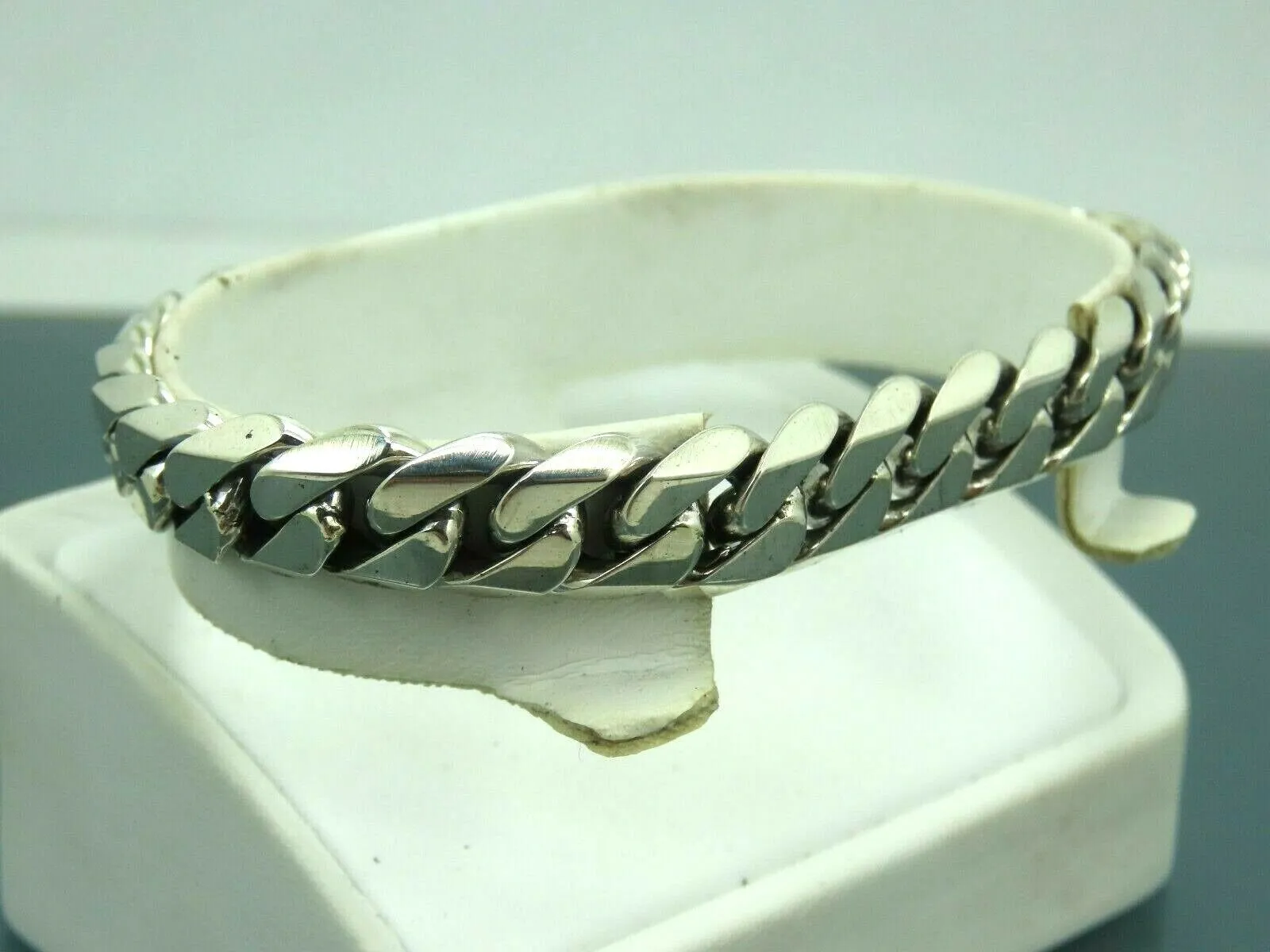 Turkish Handmade Jewelry 925 Sterling Silver Pallet Design Unisex Chain