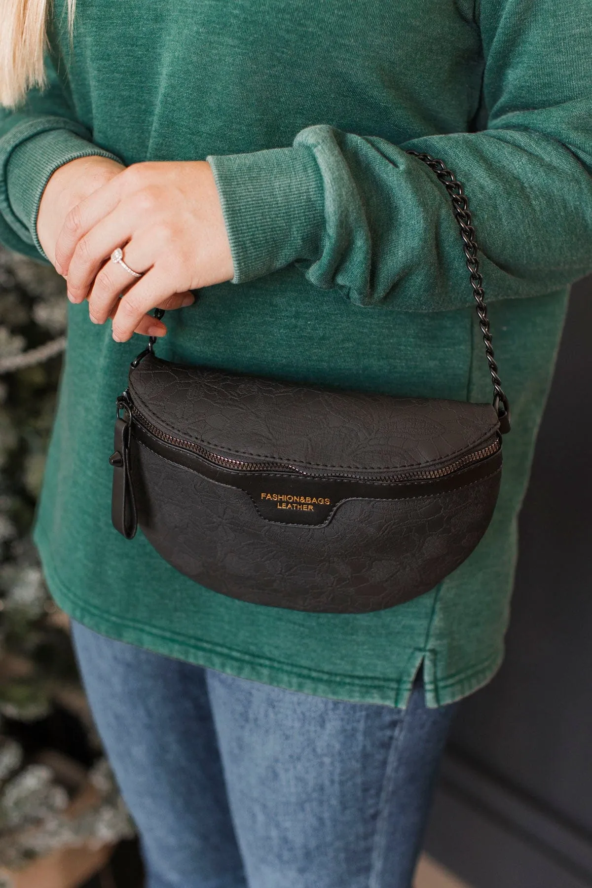 Unbelievably Amazed Belt Bag- Black