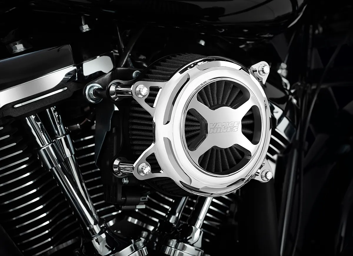 Vance & Hines 72043 VO2 X Air Intakes - Chrome