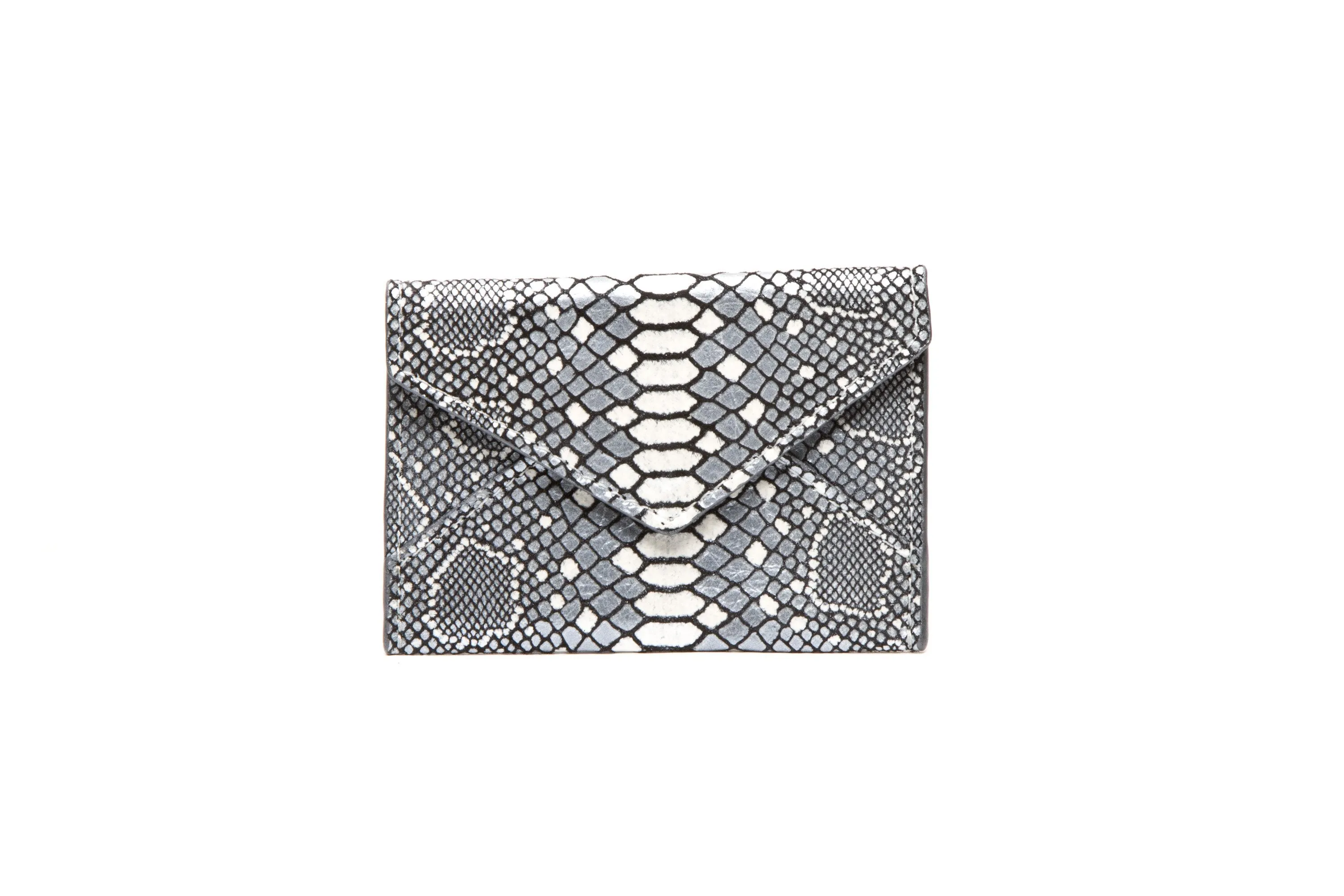 Vesper Embossed Mini Card Case/Blue