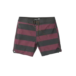 Voyager Rings Boardshort - Wine