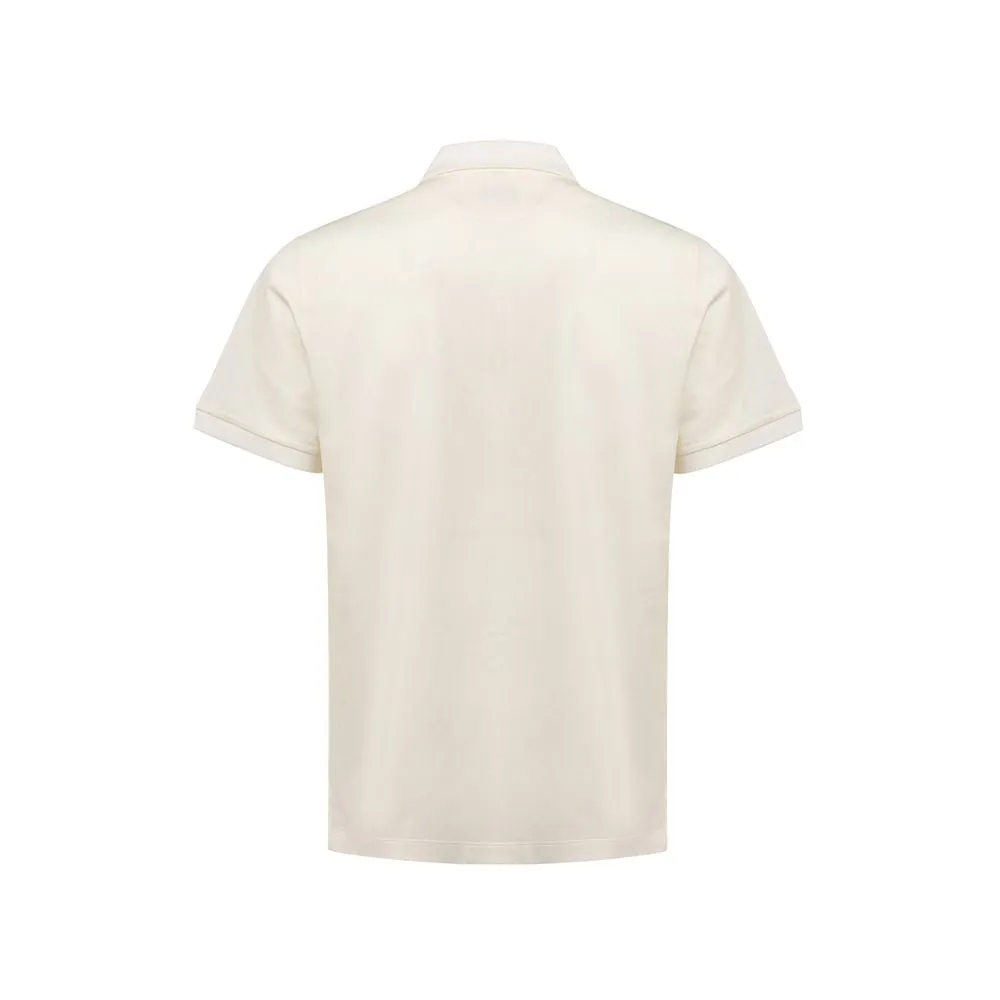 White Cotton Polo Shirt