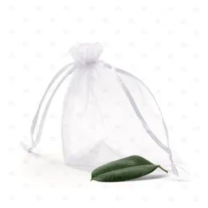 White Organza Gift Bag (10 Pack) 15 x 20cm