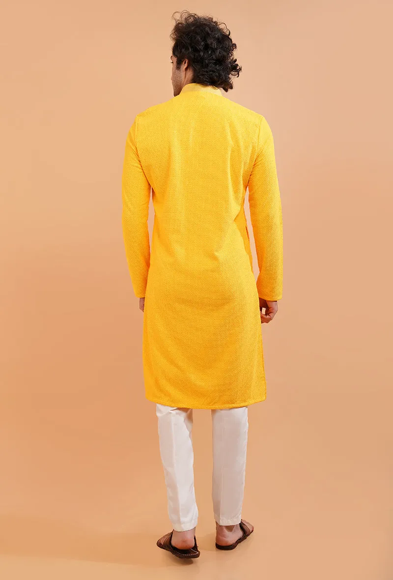 Yellow Kurta Pajama | Azania