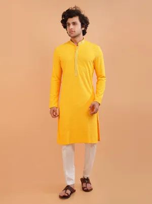 Yellow Kurta Pajama | Azania