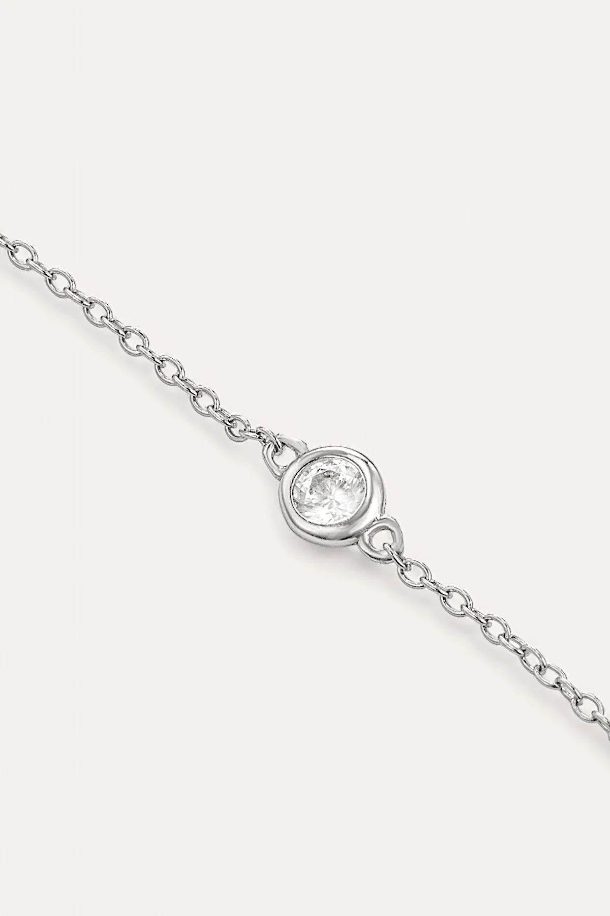 Zoe Drop Bracelet (Silver)