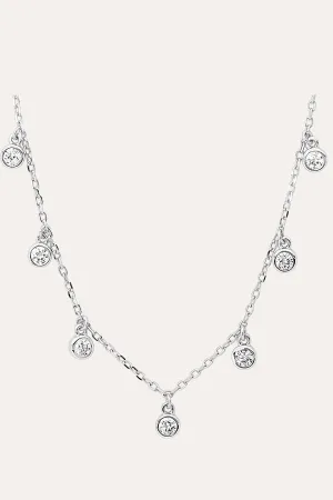 Zoe Drop Necklace (Silver)